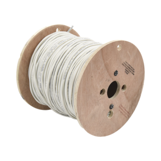 Bobina de 152 Metros de Cable / 2 x 16 AWG / BLINDADO / PLENUM / Color Blanco / Para Aplicaciones de Audio, Seguridad y Control