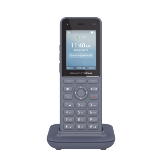 Teléfono IP inalámbrico Wi-Fi, Portátil, 3 cuentas SIP, 3 líneas, Voz HD, Bluetooth integrado, Puerto USB tipo C