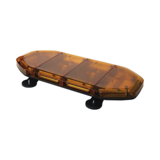 Mini Barra de 24 Pulgadas con 240 LED, Color Ámbar Con Montaje Magnético