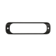 Luz Auxiliar de 6 LED, Ambar, Bisel Negro, Lente Transparente