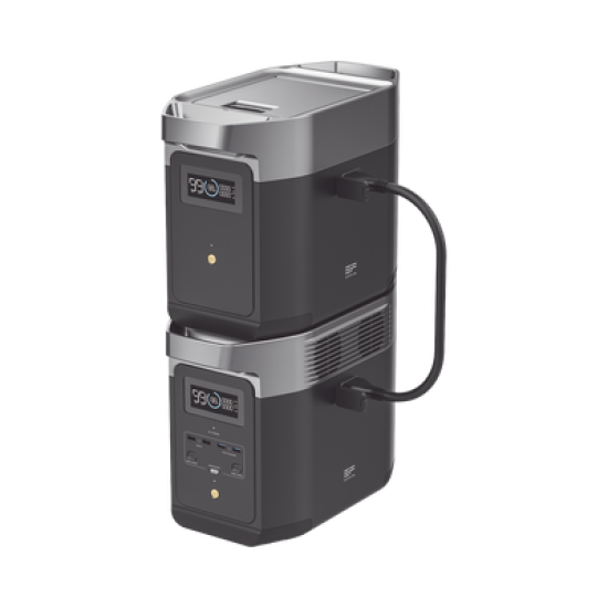 Batería de Litio LFP Inteligente de 1024Wh para Aumentar Tiempo de Respaldo Compatible con EFD330 (DELTA 2)