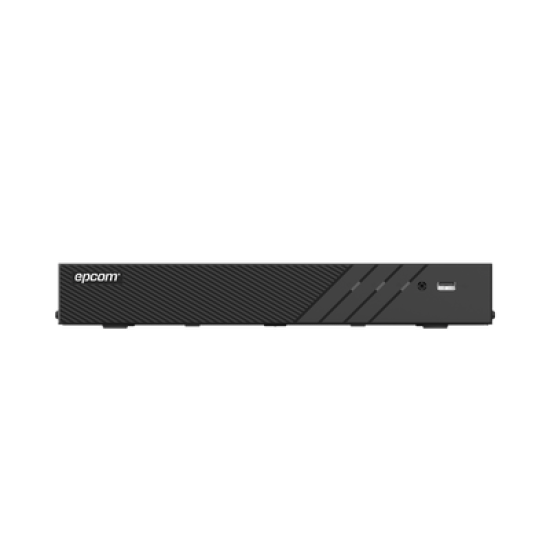 DVR 4 Canales TURBOHD + 4 Canales IP / 8 Megapixel (4K) / Audio Bidireccional por Coaxitron / ACUSENSE / Reconocimiento Facial / 1 Bahía de Disco Duro / Salida de Video en Full HD / H.265+