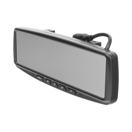 Sistema alámbrico de reversa con cámara y monitor de 4.3 pulgadas, Incluye cámara para placa de  170°