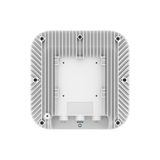 Punto de Acceso Wi-Fi 6 Industrial para Exterior Omnidireccional 5.95Gbps, MU-MIMO 4x4, 360°, Filtros Anti Interferencia y Auto Optimización con IA, puerto eth 2.5G y SFP
