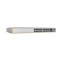 Switch Inteligente Empresarial para Distribución,  PoE+, Stackable, Capa 3, 24 puertos Gbps + 4 puertos SFP+ 10 G, 740 W, Doble fuente PSU, Serie x530L