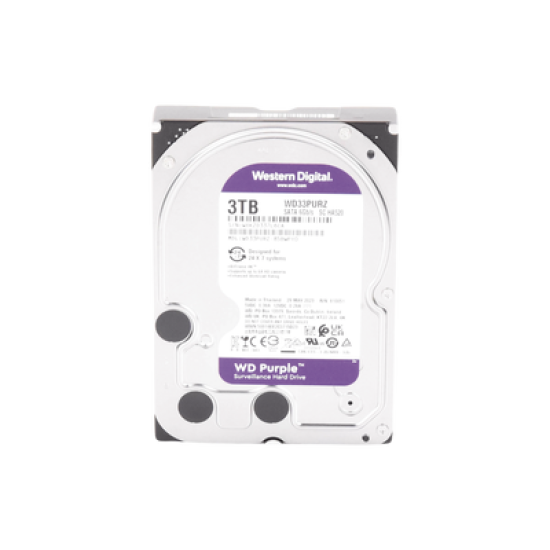 Disco Duro PURPLE de 3TB / 3 AÑOS DE GARANTÍA / Para Videovigilancia