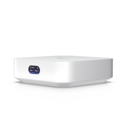 Router UniFi Ultra Express UX con WiFi 6, 1 puerto WAN GbE / 1 puerto GbE LAN. Administra hasta 4 dispositivos UniFi en modo  Gateway, o funciona como AP, hasta 50 clientes