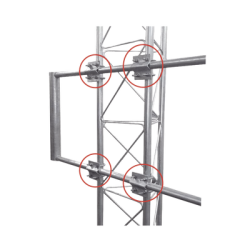 4 pzs. de Herraje Individual Tubo - Tubo compatible con SBLUE-G.