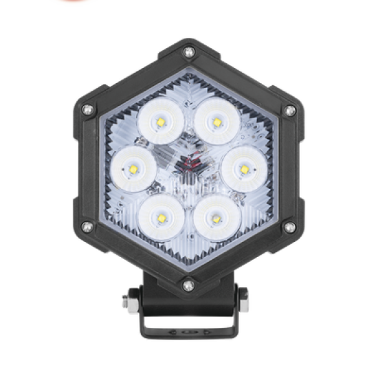 Luz de Trabajo Ultra brillante, 6 Led, 2200 Lumenes, 30 watts, 12-24 Vcc