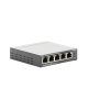 Switch Escritorio No Administrable de 5 puertos 10/100/1000 Mbps / Con 4 puertos PoE 802.3af/at de hasta 65 W / PoE Extendido hasta 250 metros
