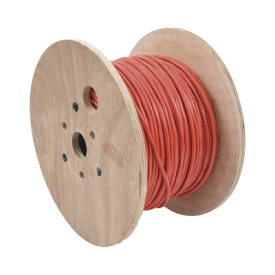 Bobina de 152 Metros de Alambre / 2 x 14 AWG / BLINDADO / Tipo FPLR / Color Rojo / Para Aplicaciones en Sistemas de Detección de Incendio y Sistemas de Evacuación
