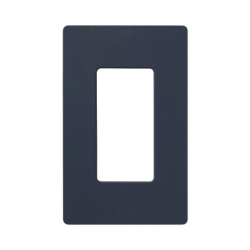 Placa de pared 1 espacio, para atenuador (dimmer), apagador ó control remoto inalámbrico LUTRON.