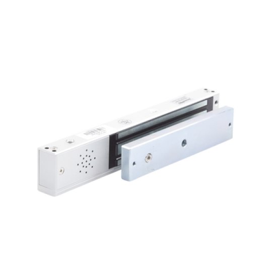 Chapa magnética 600Lb con  Buzzer de alarma de puerta abierta / LED indicador de estado /  Sensor de estado de placa/ Libre de Magnetismo Residual