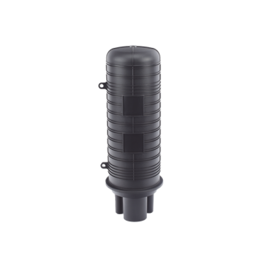 Caja de Distribución de Fibra Óptica Vertical tipo Domo, 48 empalmes (Expandible hasta 96 empalmes con charola LP-SCV-48-ST), Exterior, IP68