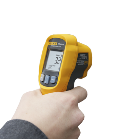 Termómetro IR Para Medición de Temperatura de -30ºC a 500ºC, Con Precisión +-1.0%, y Clasificación IP54 de Resistencia al Agua y Polvo 