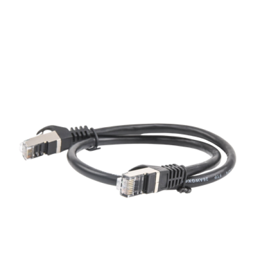 Cable de parcheo FTP Cat6 - 0.5 m - negro 
