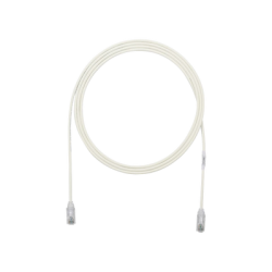Cable de Parcheo TX6, UTP Cat6, Diámetro Reducido (28AWG), Color Blanco Mate, 1ft 