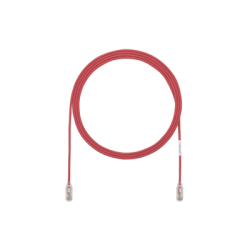 Cable de Parcheo TX6, UTP Cat6, Diámetro Reducido (28AWG), Color Rojo, 5ft 