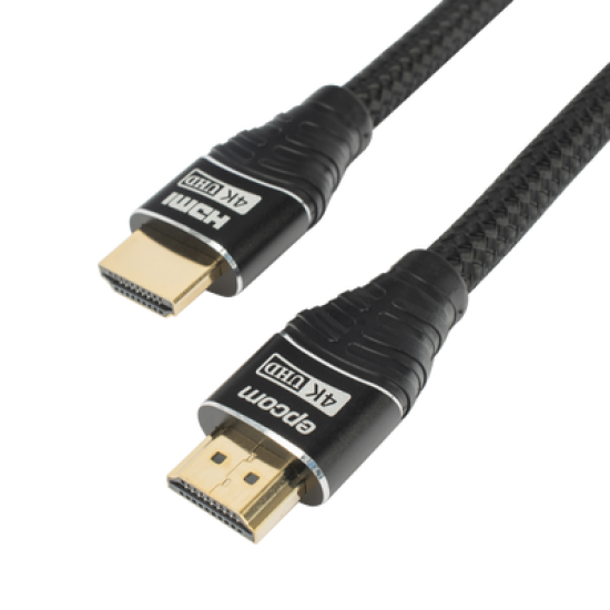 Cable HDMI de 5m | Alta Definición | Longitud | Version 2.0 | Alta velocidad 18Gbps | 4K@60Hz | Conectores Chapados en Oro | Tipo Redondo 