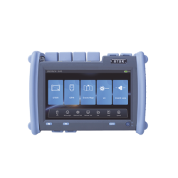 OTDR PRO de Alto Rendimiento para Enlaces de Fibra Óptica Monomodo / Pruebas en Fibra Óptica Viva / Longitudes de onda: 1310nm, 1550nm y 1625nm / Zona Muerta por Evento de 0.8 Metros / VFL 5mW / Distancia de prueba de hasta 420 km
