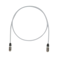 Patch Cord Cat6A, Blindado S/FTP, CM/LS0H, 3ft, Color Gris