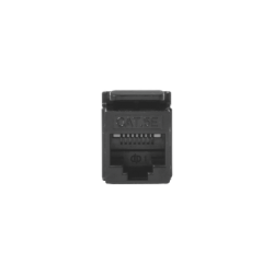 Módulo Jack Keystone Cat5e con terminación en ángulo 180 º Color Negro