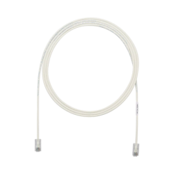 Cable de Parcheo UTP Cat6A, CM/LSZH, Diámetro Reducido (28AWG), Color Blanco Mate, 20ft