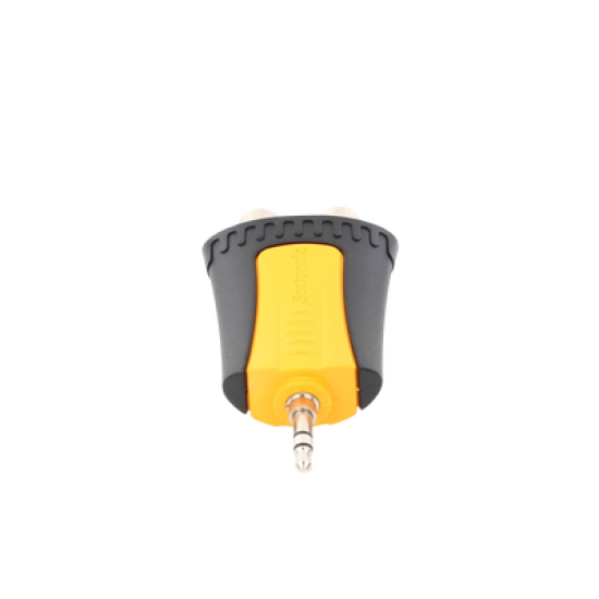 Conector Estéreo | 3.5 mm - 2 x conector Hembra RCA | Adaptador de Carcasa de Plástico