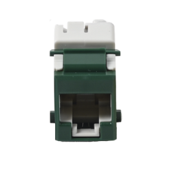 Jack UltraMAX Cat5e, UTP, Tipo Keystone, Color Verde, Punch Down