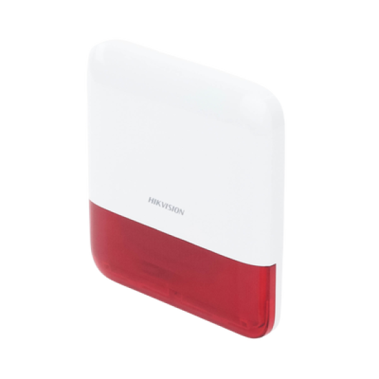 (AX PRO) Sirena Inalámbrica con Estrobo Rojo para Exterior IP65 / 110 dB