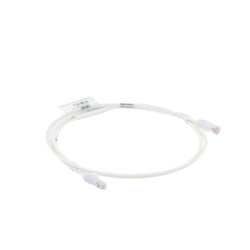 Cable de Parcheo TX6, UTP Cat6, Diámetro Reducido (28AWG), Color Blanco Mate, 5ft 