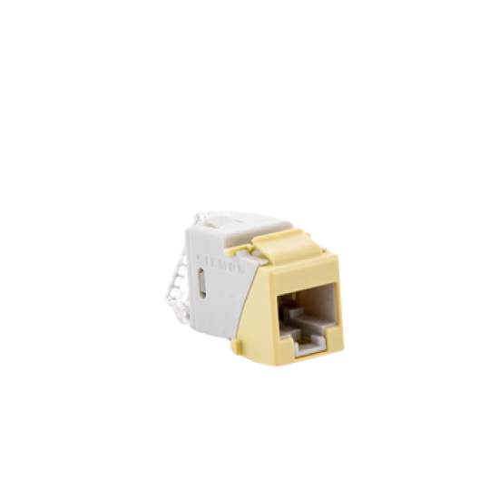 Jack UltraMAX Cat6A, UTP, Tipo Keystone, Color Marfil, Punch Down