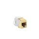 Jack UltraMAX Cat6A, UTP, Tipo Keystone, Color Marfil, Punch Down