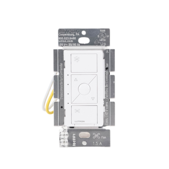 (Caseta Wireless) Control de velocidad inalámbrico para ventilador de techo, un solo polo.