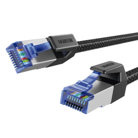 Cable Ethernet Cat8 CLASSâ… F/FTP Redondo con Malla de Nylon 2 Metros