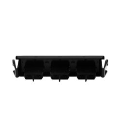 Placa acopladora de Fibra Óptica Quick-Pack, Con 3 Conectores SC Duplex (6 Fibras), Negro