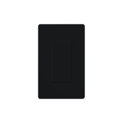 Placa ciega color negro.