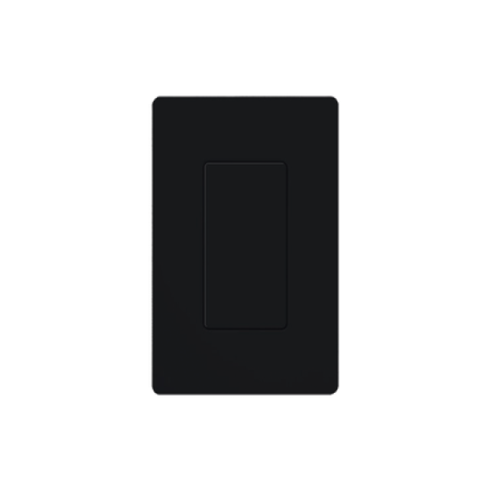 Placa ciega color negro.