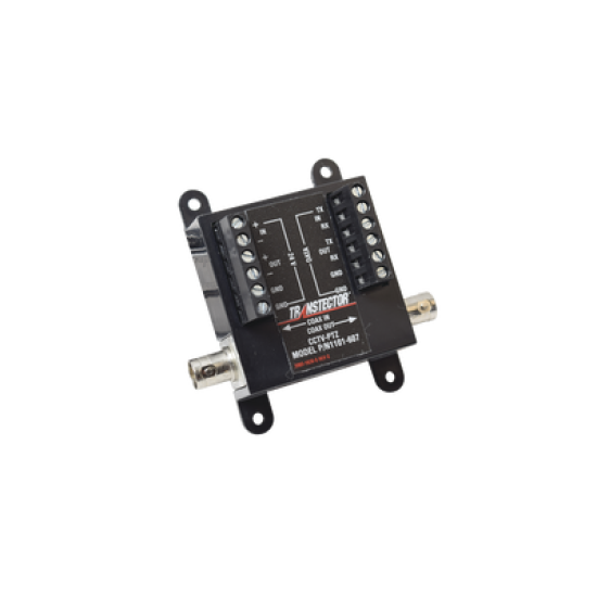 Protector Contra Descargas Eléctricas Para Cámaras PTZ Para 12 Vcc, 24 Vcc y Turbo HD BNC