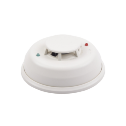 Detector Fotoelectrico de Humo de 4 Hilos con Relevador y Sensor de Temperatura, Serie i3