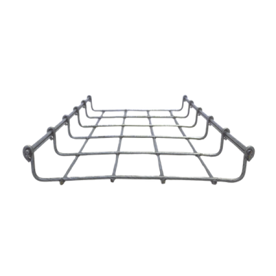 Charola Bimetálica Tipo Malla 33/200 mm, Ideal Para Utilizarse al Exterior o Zonas Húmedas, Hasta 105 Cables Cat6, Tramo de 3 Metros