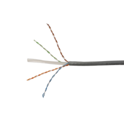 Bobina de Cable UTP Reelex, de 4 pares, Desempeño Cat6, PVC (CM), Color Gris, 24 AWG, 305m
