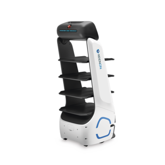 Robot Autonomo para Servicio de Meseros Ubicado por SLAM (Laser) / Mejora el Servicio al Cliente / Soporta 10 Kgs por Charola / Ideal para Restaurantes, Cafeterias, Hospitales, Salones de Eventos, Etc...