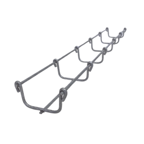 Charola Bimetálica Tipo Malla 33/50 mm, Ideal Para Utilizarse al Exterior o Zonas Húmedas, Hasta 26 Cables Cat6, Tramo de 3 Metros