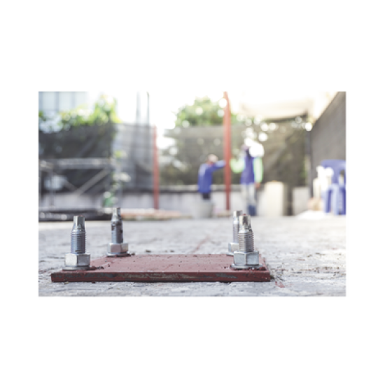 Esparrago químico galvanizado 12 x 160 mm.