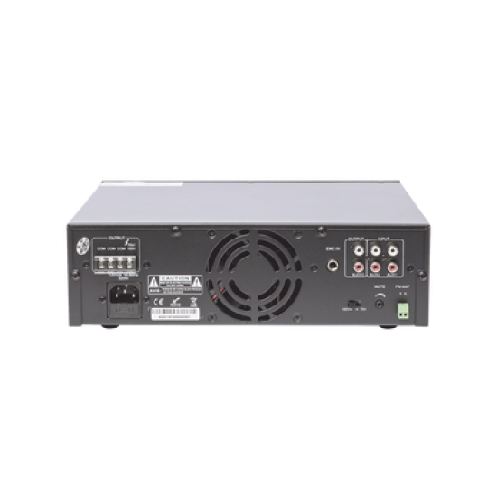 Mini Amplificador de Audio Mezclador | 240W RMS | Sistema 70/100V | MP3 | Tuner | Bluetooth | Musica ambiental y Voceo