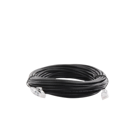 Cable de Parcheo Slim UTP Cat6A - 10 m Negro, Diámetro Reducido (28 AWG)