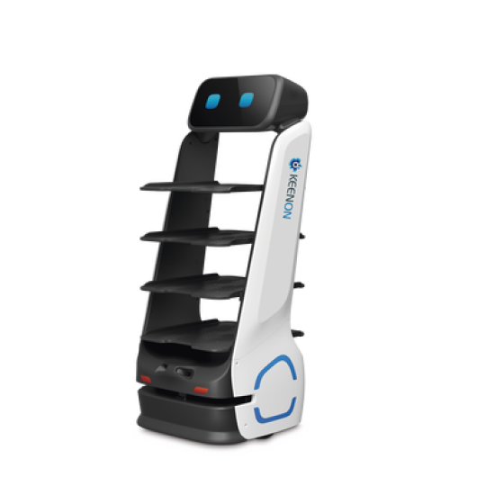 Robot Autonomo para Servicio de Meseros Ubicado por SLAM (Laser) / Mejora el Servicio al Cliente / Soporta 10 Kgs por Charola / Ideal para Restaurantes, Cafeterias, Hospitales, Salones de Eventos, Etc...
