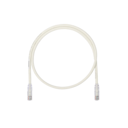 Cable de Parcheo UTP, Cat6A, 24 AWG, CM, Color Blanco, 1ft