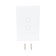 (ZWAVE) Interruptor On/Off panel táctil touch inalámbrico Zwave Plus 2 botones. Compatible con Hubitat HC8, Álula  M2M, otro 